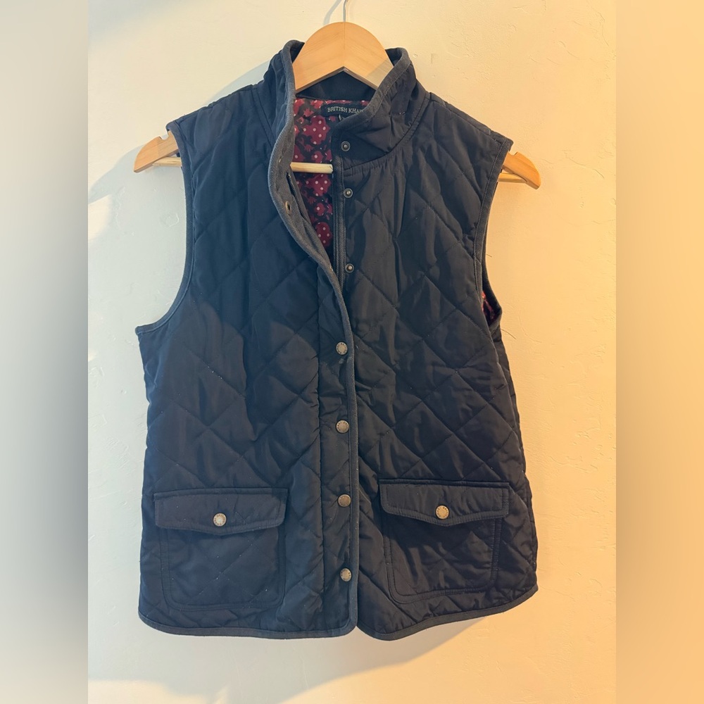 British Khaki Quilted Vest